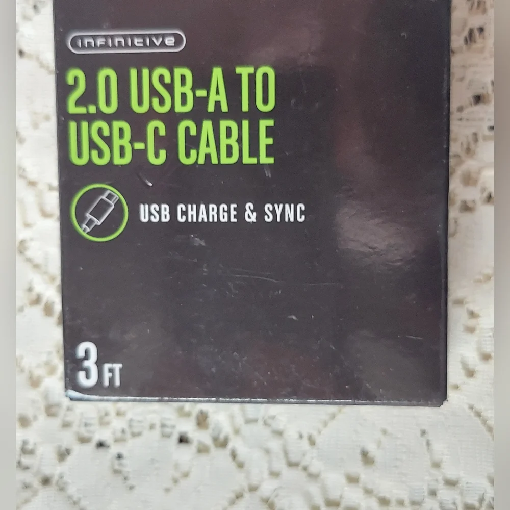 2.0 USB-A to USB-C Cable 3 Feet New, Unused